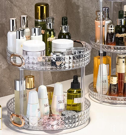 2-Tier Diamond pattern  Rotating Lazy Susan