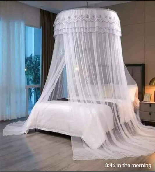 Round mosquito net 5x6/6x6 bed size