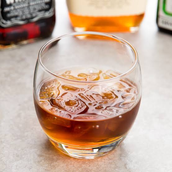 Crystal Whiskey Glass Set of 6, Clear,Round Whisky Glass, Lead Free Barware for Scotch, Bourbon, Cocktail