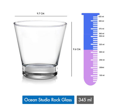 Whiskey glasses 345ml - 6pcs set