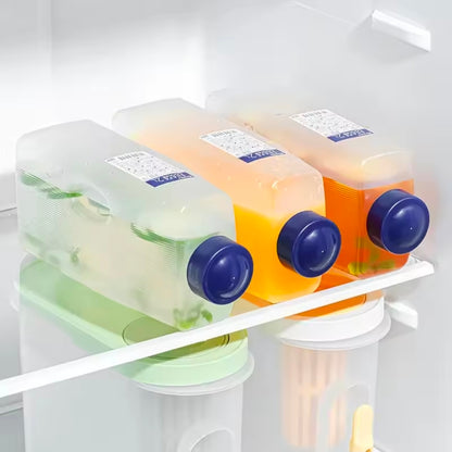 2L High-temperature Resistant Thickened Cold Water Bottle (plastic) 2pcs