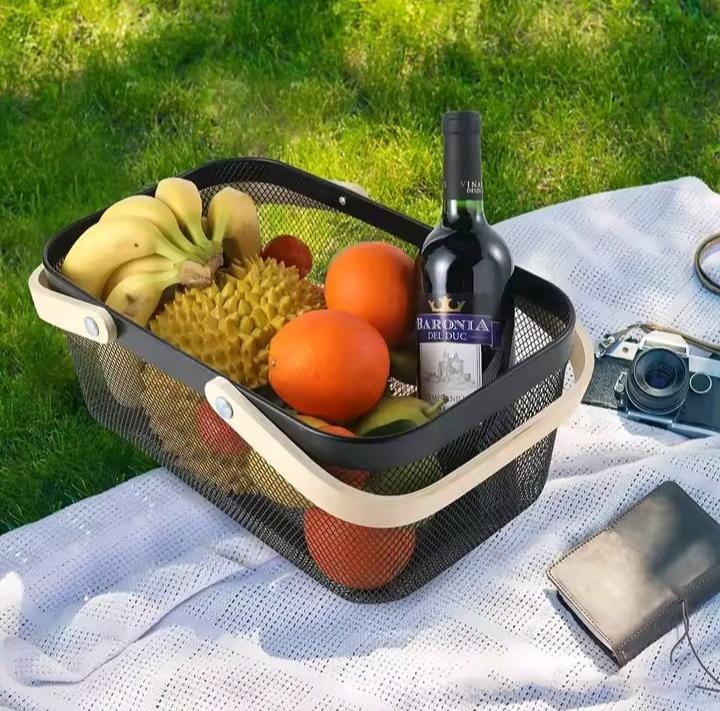Storage/fruit basket with handles 1pc