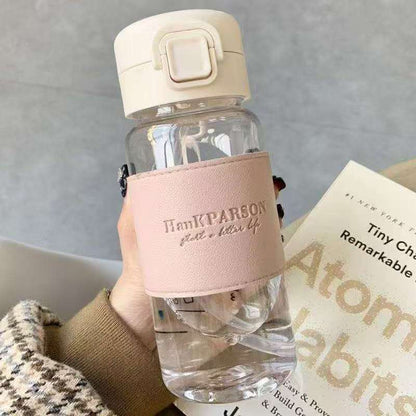 High quality acrylic water bottle with straw