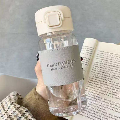 High quality acrylic water bottle with straw