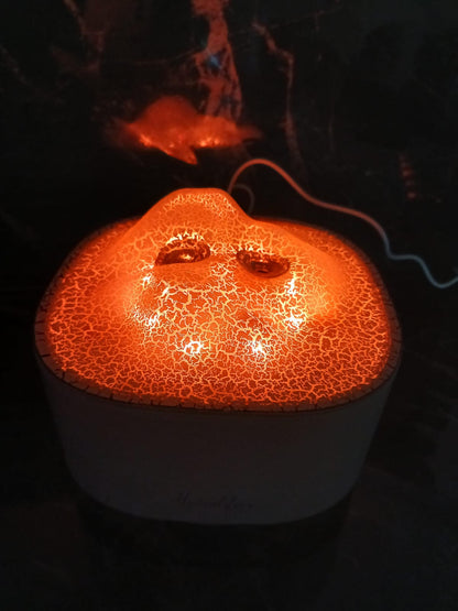 Ultrasonic volcano like Aroma diffuser humidifier