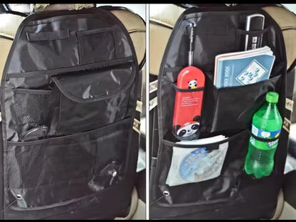 Multifunctional car back seat organizer