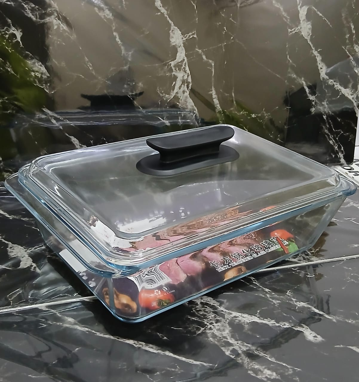 Casserole baking /storage tin with lid 1pc
