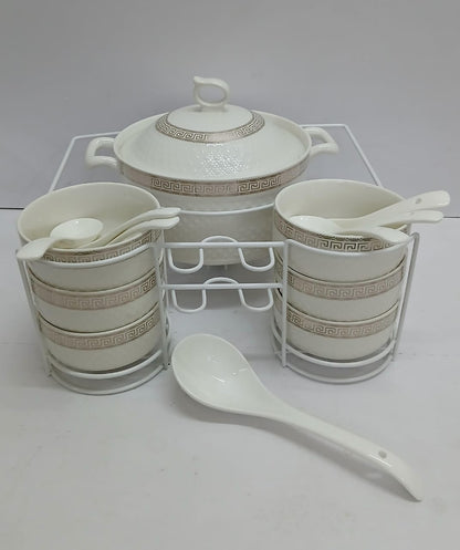 15pcs soup ceramic set