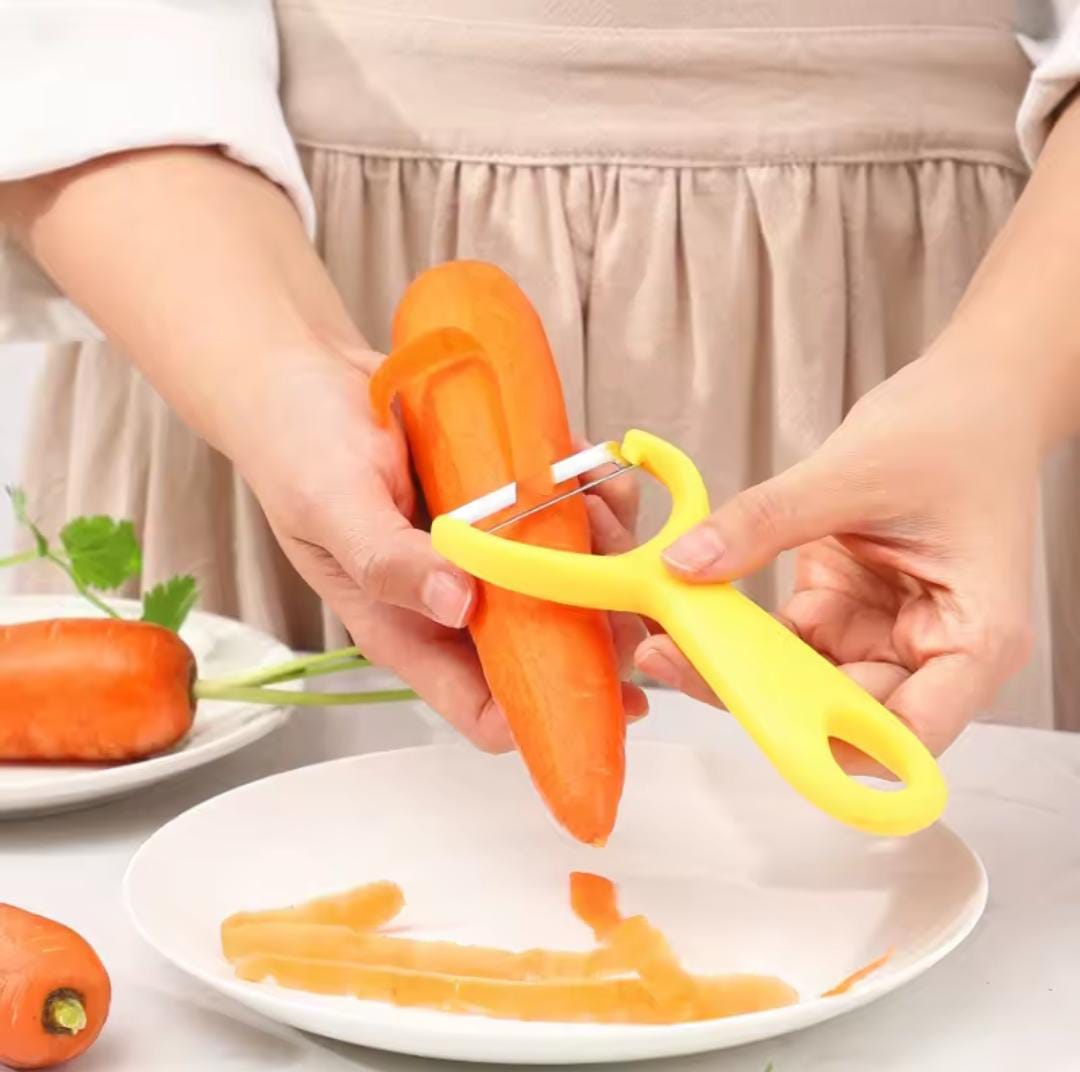Stainless steel peeler with plastic handle (6pcs set)