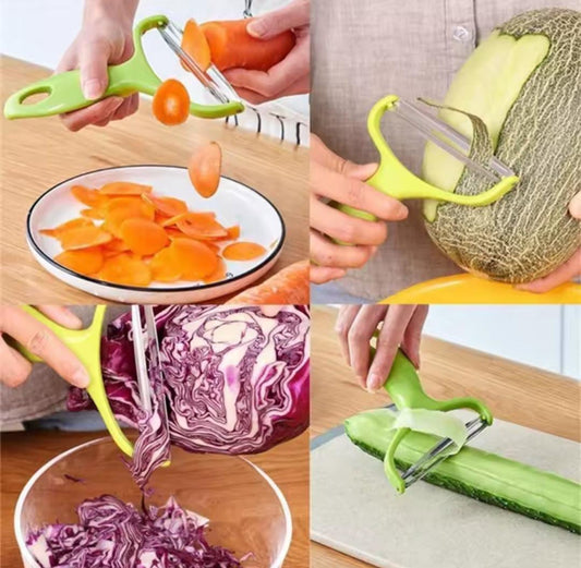 Stainless steel peeler with plastic handle (6pcs set)