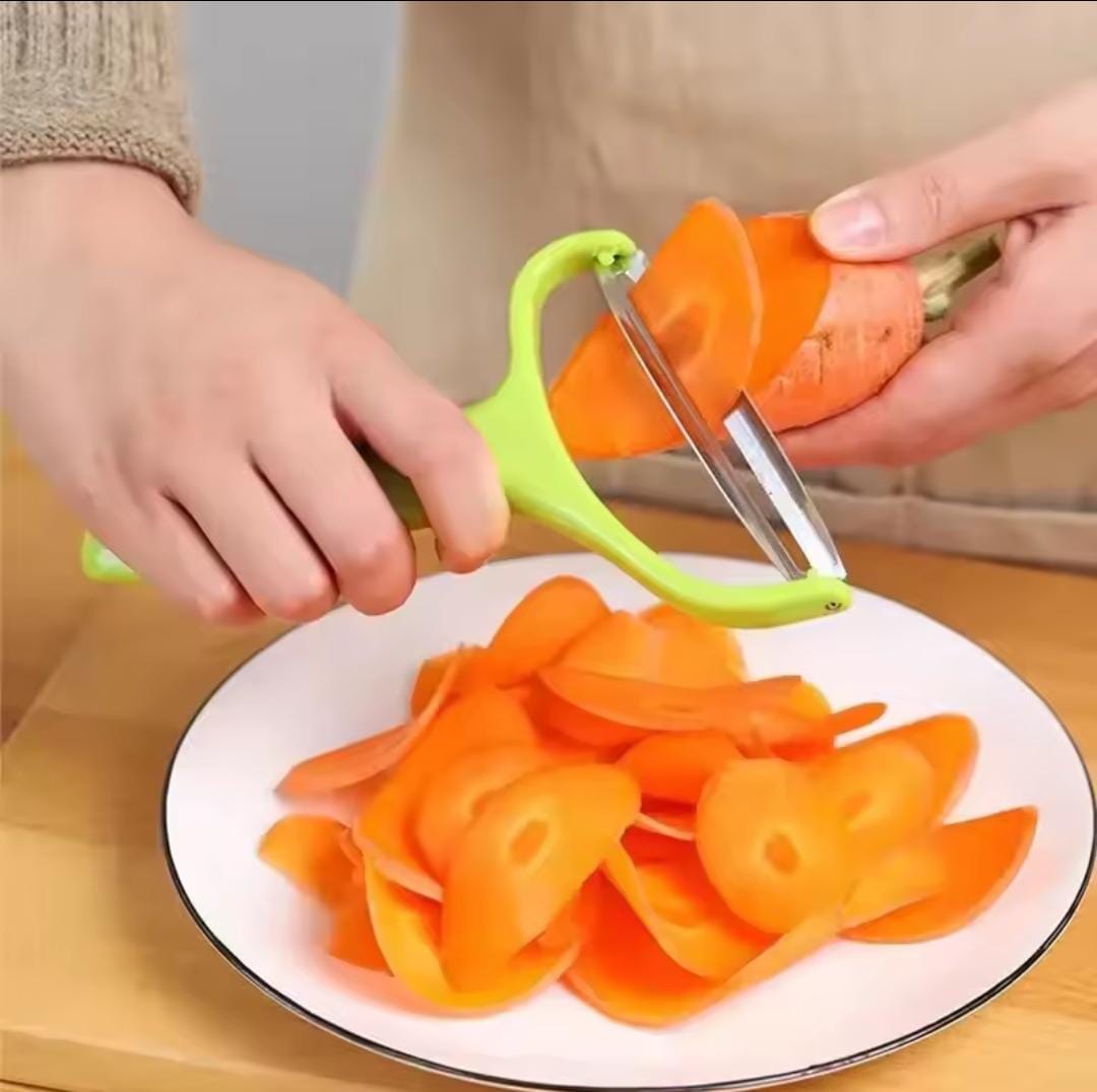 Stainless steel peeler with plastic handle (6pcs set)