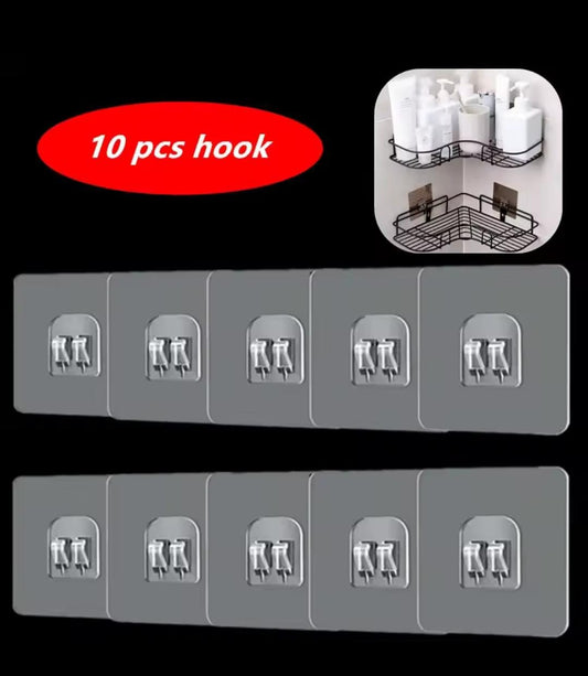 Clear self adhesive hooks