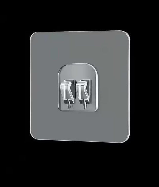 Clear self adhesive hooks