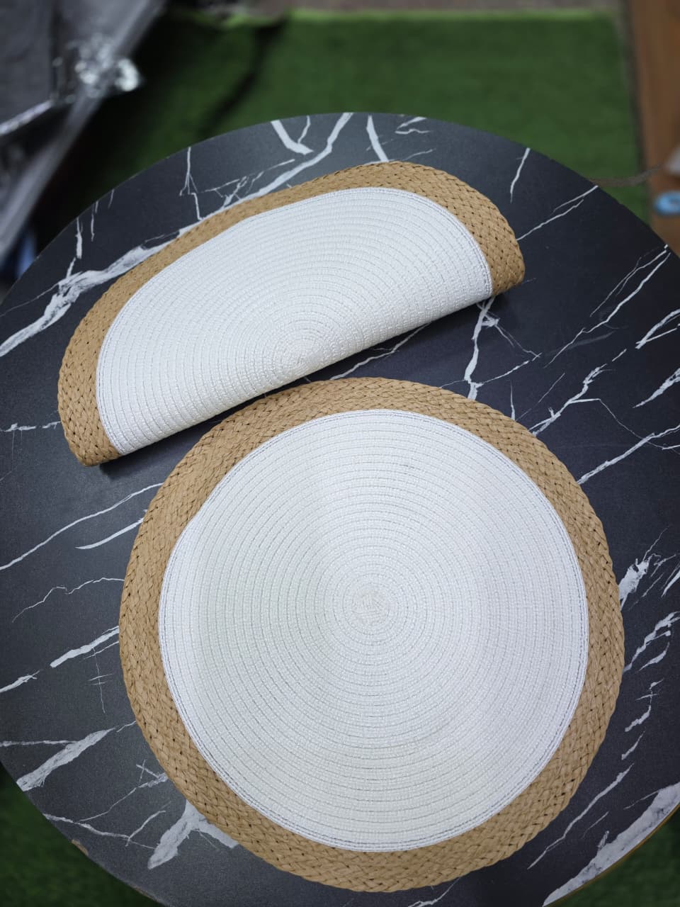 Round Elegant Braided table mats 6pcs