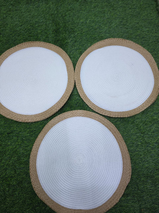 Round Elegant Braided table mats 6pcs