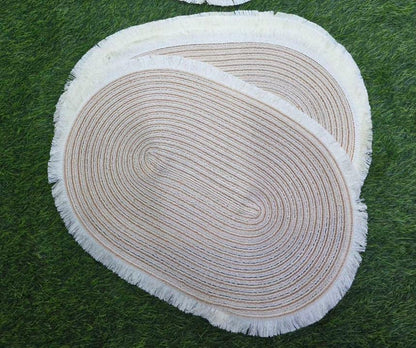 Round Elegant Braided table mats 6pcs