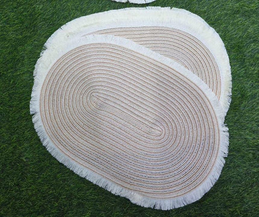 Round Elegant Braided table mats 6pcs