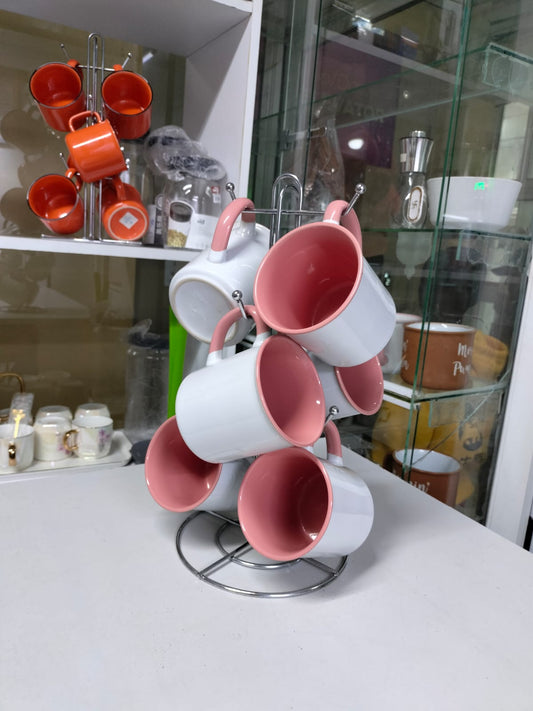 Ceramic mugs 6pcs