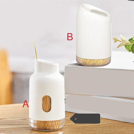 Elegant toothpick holder with free toothpicks