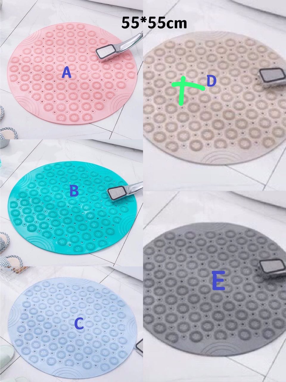 Round anti slip mats