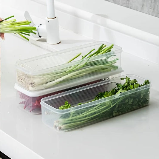 Refrigerator herb storage boxes/ fresh keeping crisper organizer with lid 1pc