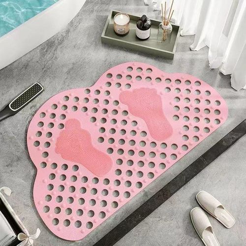 Big Cloud shape Antislip bathroom mat (pink)