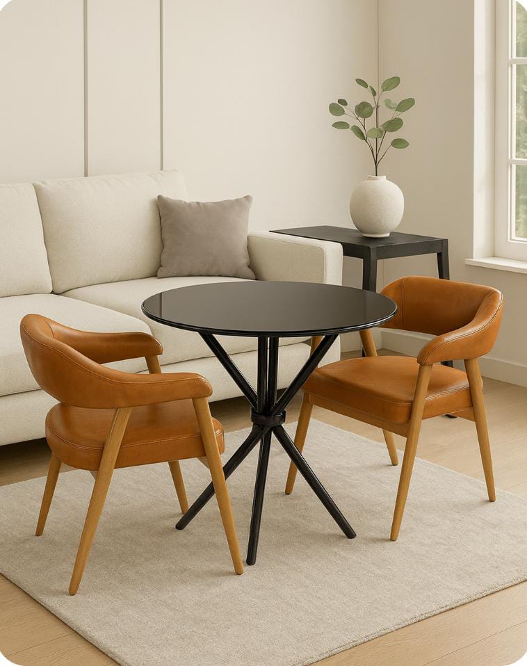 Round Glass Dining Table