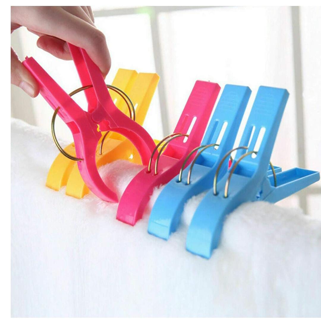 4Pcs Bright & Sturdy Big Balcony Clips