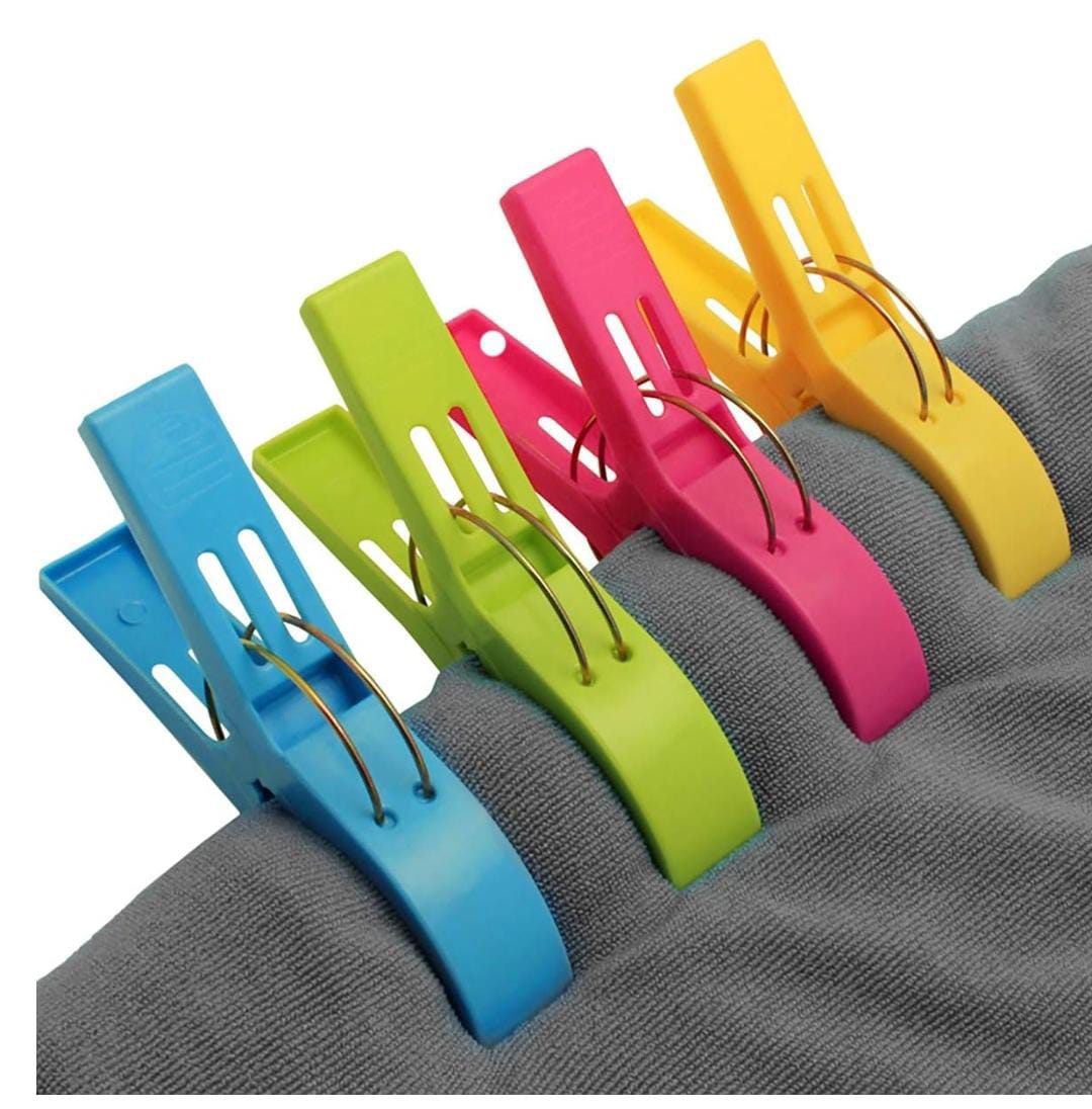 4Pcs Bright & Sturdy Big Balcony Clips