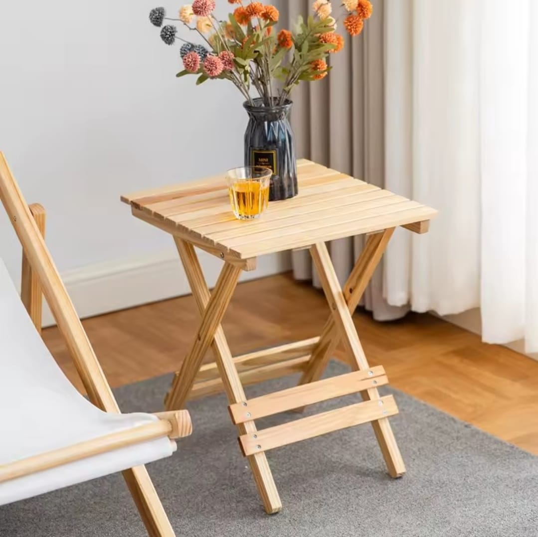 Wooden Folding Balcony Slatted Side