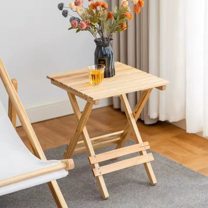 Wooden Folding Balcony Slatted Side