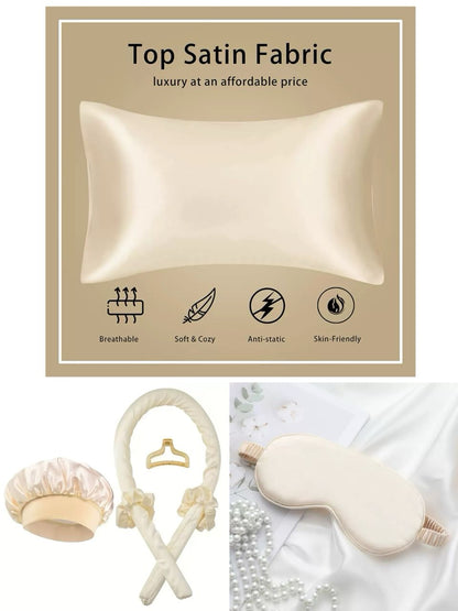 7 in 1 Ladies sleeping silk night set