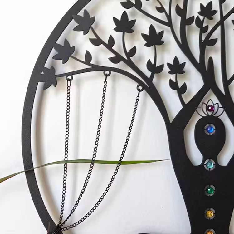 Yoga Meditation Handmade Metal Wall Decor