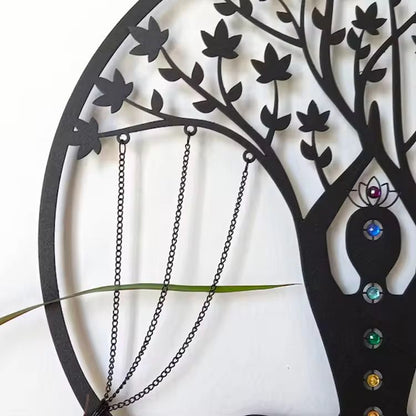 Yoga Meditation Handmade Metal Wall Decor