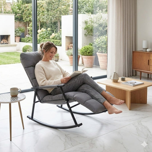 Adjustable Padded Indoor Rocking Chair