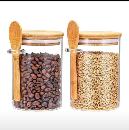 Glass storage jar 1pc