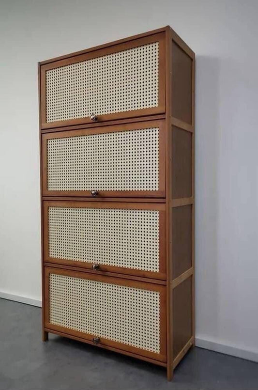 11 Layer Breathable Bamboo Shoe Storage Cabinet