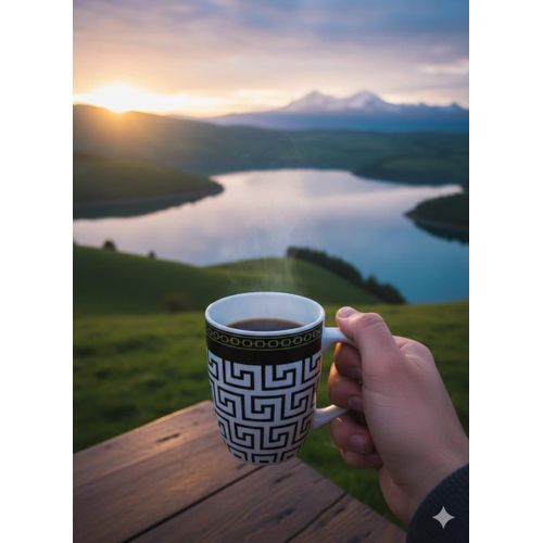Ceramic channel mug 300ml 6pcs