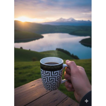 Ceramic channel mug 300ml 6pcs