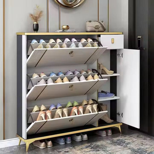 Sleek Bucket Flip Shoe Cabinet