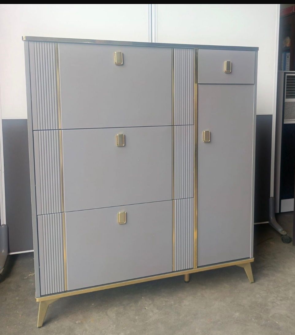 Sleek Bucket Flip Shoe Cabinet