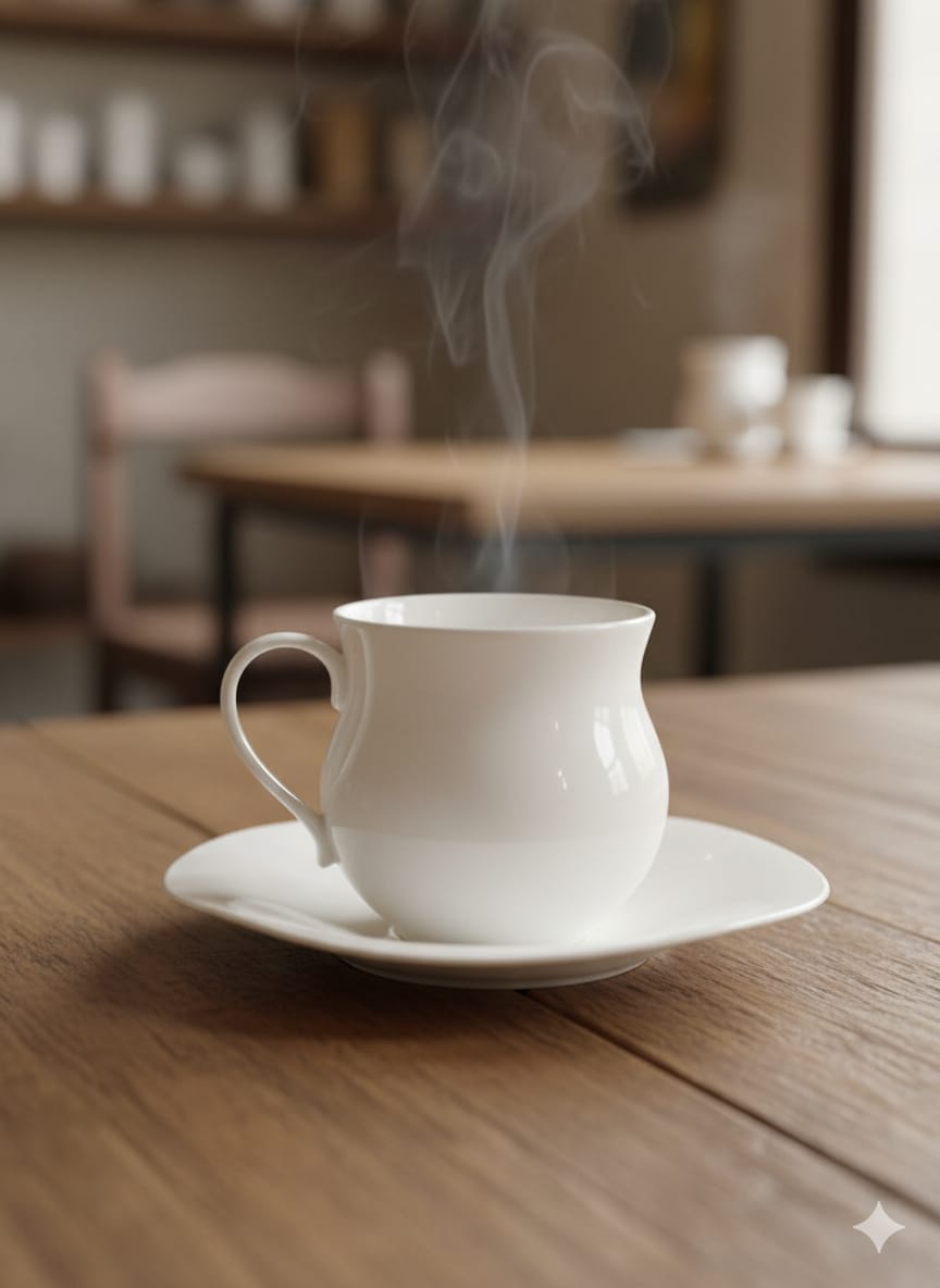 Cup and saucer 6pcs set