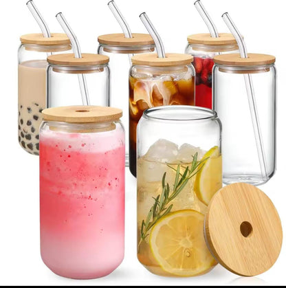 Portable smoothie jar with straw 600ml 1pc