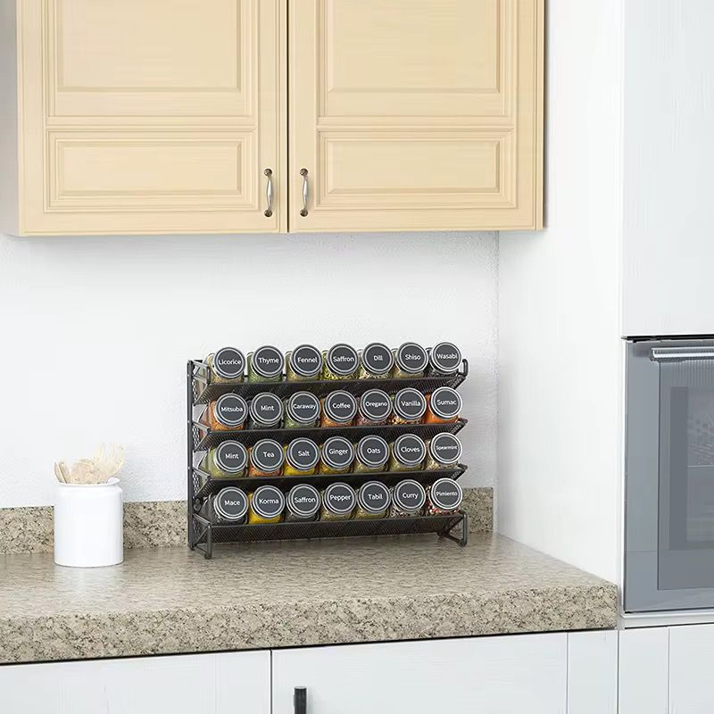 Glass Spice Jars Set