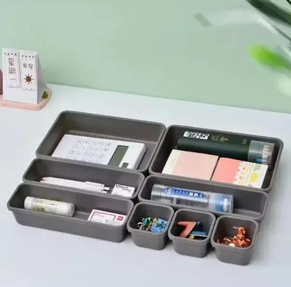 8pcs set Adjustable plastic drawer organiser