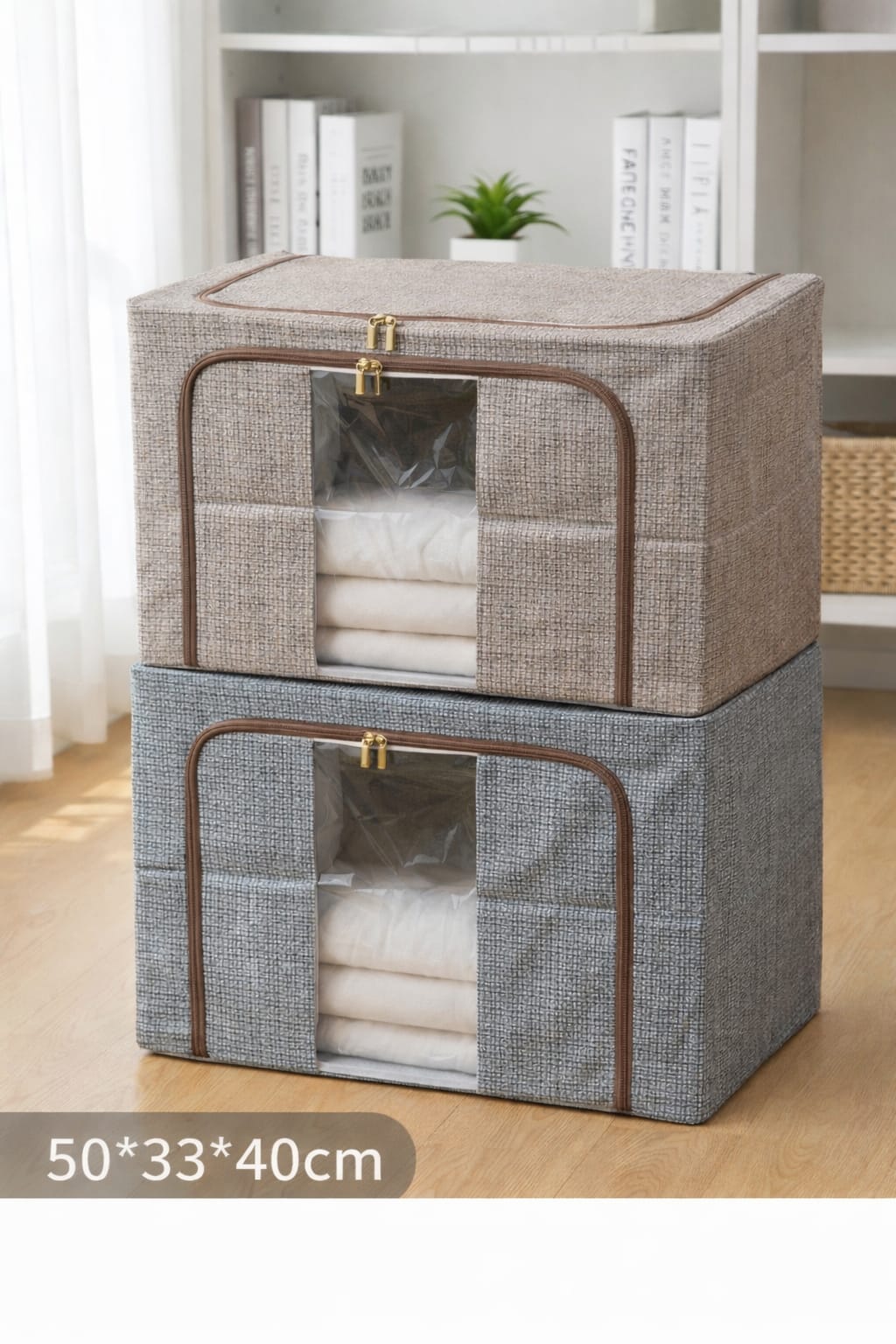 Large capacity zipper Foldable storage box(B)