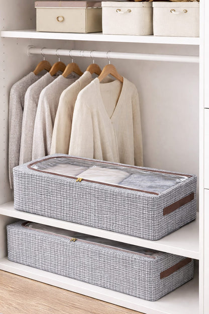 Large capacity Visible zipper  wardrobe closet organizer