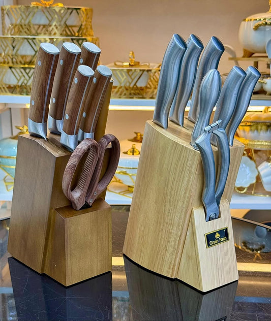 8pcs Set High quality Stainless Steel Knife Set with Hallow handle