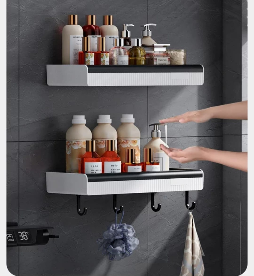 Wall mounted bathroom shelf 1pc