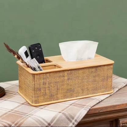Rattan serviette holder